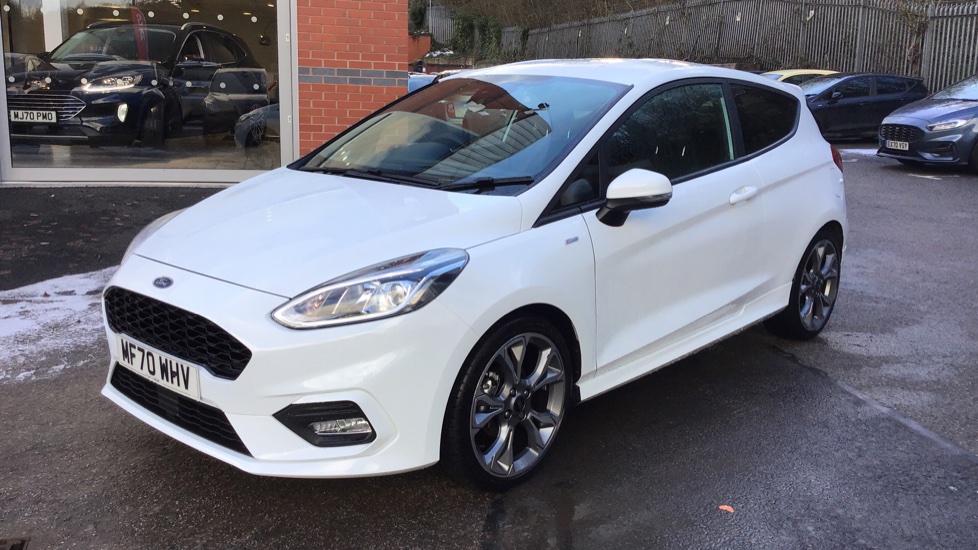 Frozen white ford