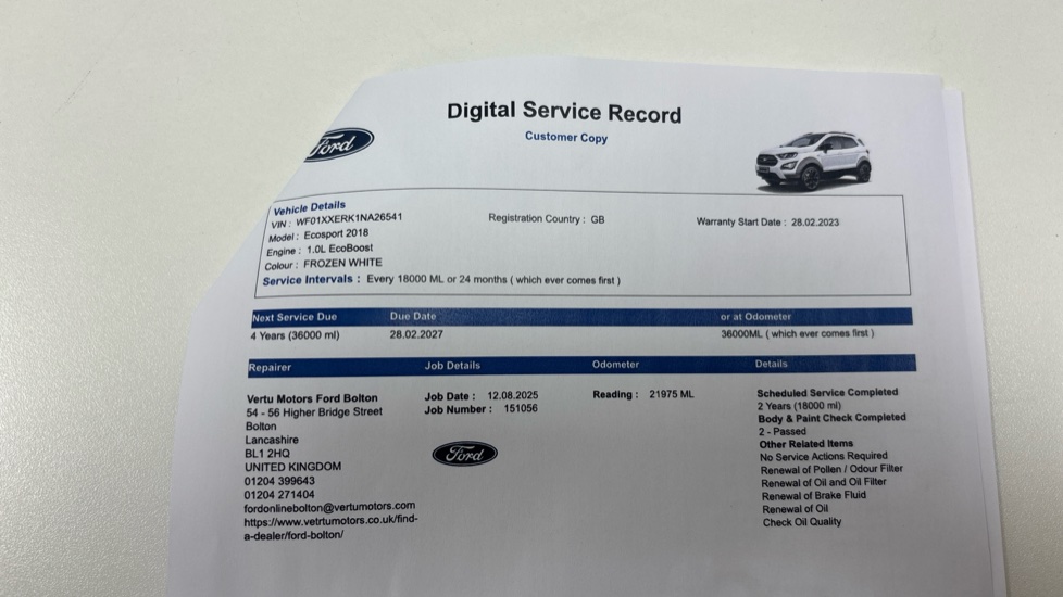Ford EcoSport 1.0 EcoBoost 125 Active 5dr Petrol Hatchback - Image 5