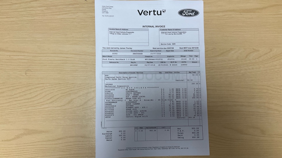Ford Fiesta 1.0 EcoBoost Titanium 5dr Petrol Hatchback - Image 39