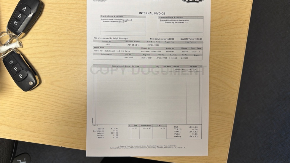 Ford KA+ 1.2 85 Zetec White Edition 5dr Petrol Hatchback - Image 33