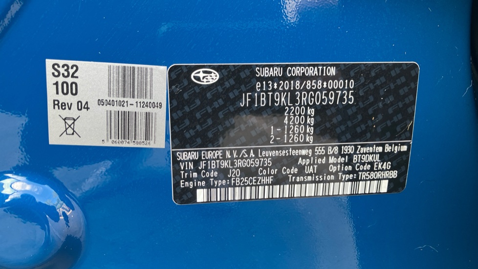 Subaru Outback 2.5i Touring X 5dr Lineartronic Petrol Estate - Image 58