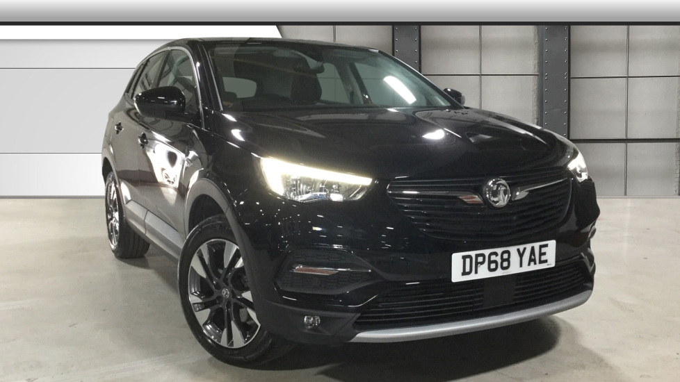 Used Vauxhall Grandland X SUV 1.2 Turbo Sport Nav Auto (s/s) 5dr Automatic Black DP68YAE Used