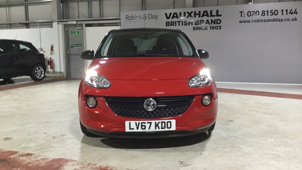 Used Vauxhall ADAM Hatchback 1.2i ENERGISED 3dr Manual Red LV67KDO Used Cars Robins & Day
