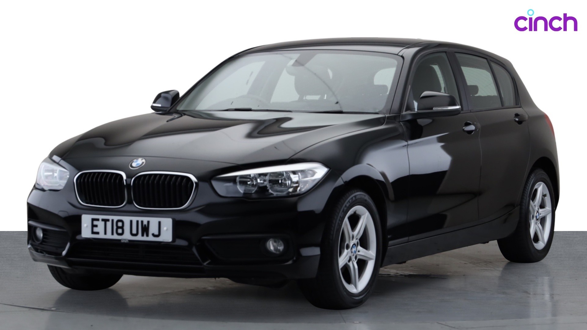 Used 2018 BLACK BMW 1 Series 116d SE 5dr [Nav/Servotronic], 26,182 