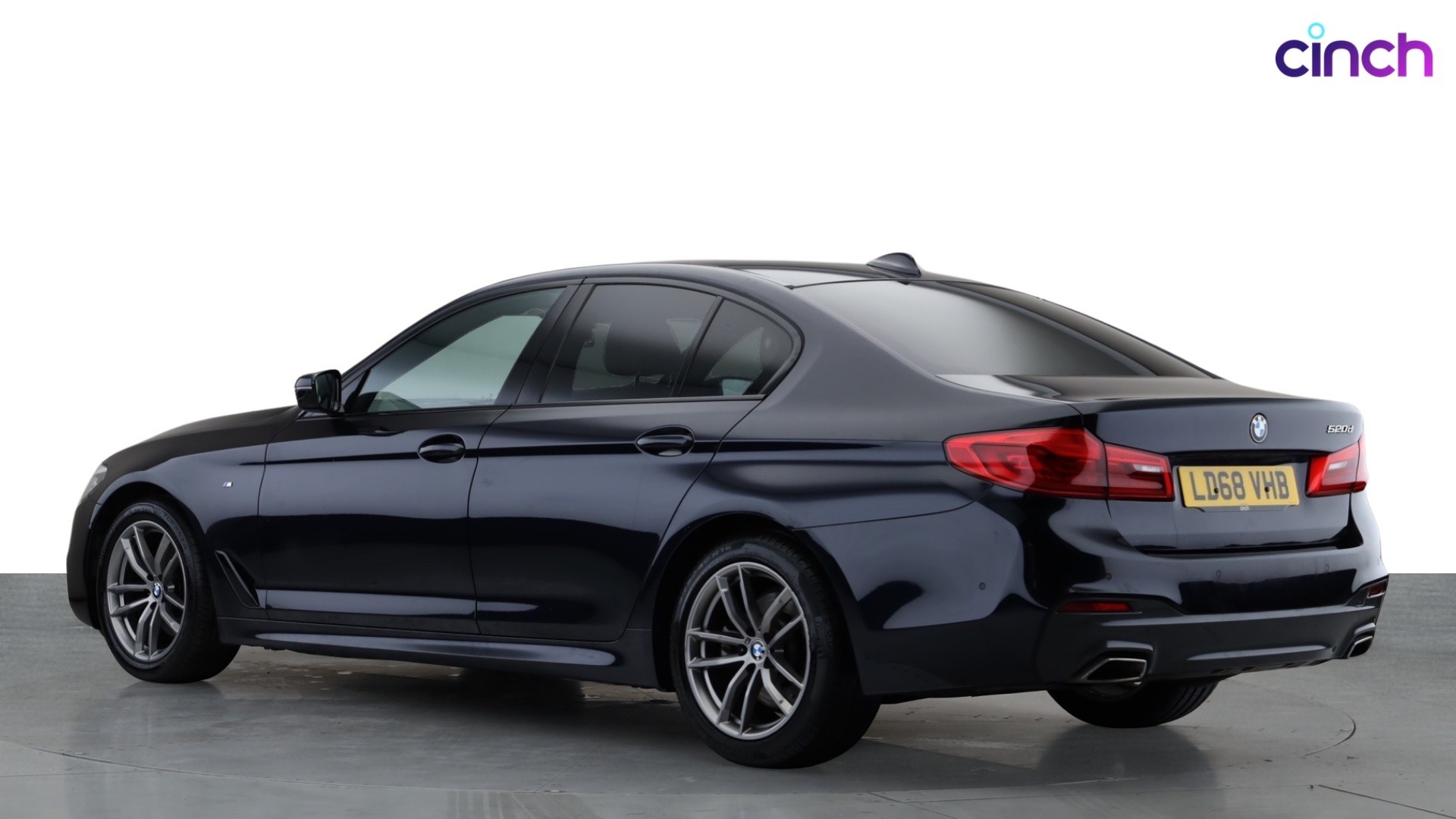 Used 2018 BLACK BMW 5 Series 520d M Sport 4dr Auto, 46,682 miles 