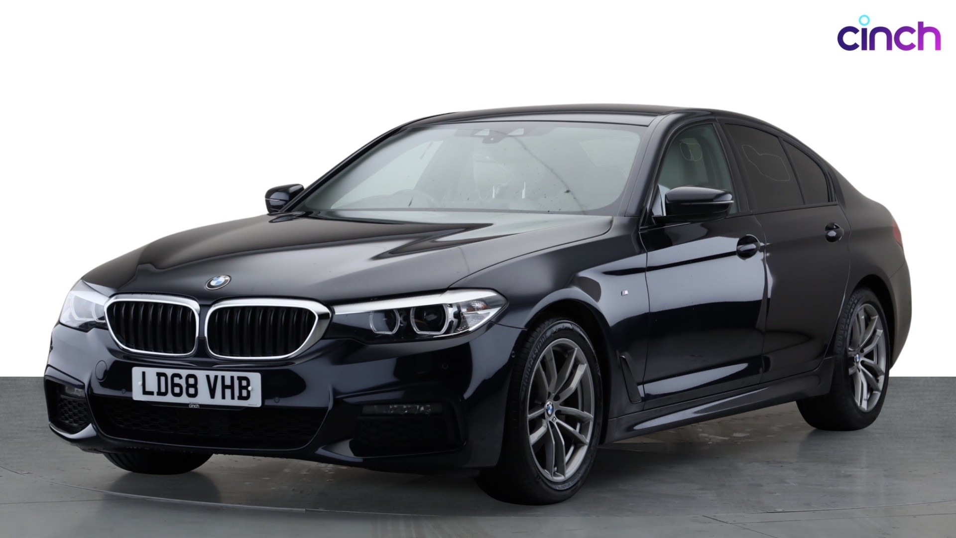 Used 2018 BLACK BMW 5 Series 520d M Sport 4dr Auto, 46,682 miles  