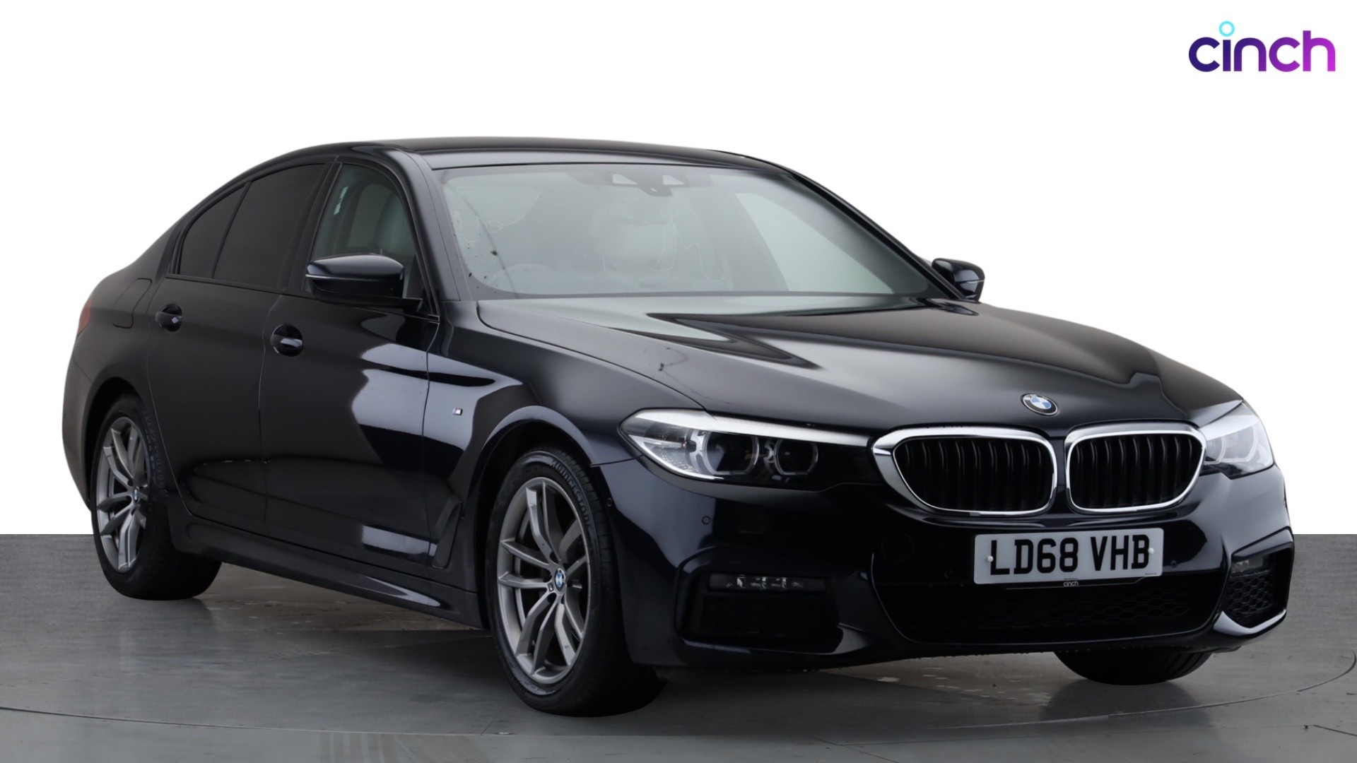 Used 2018 BLACK BMW 5 Series 520d M Sport 4dr Auto, 46,682 miles 