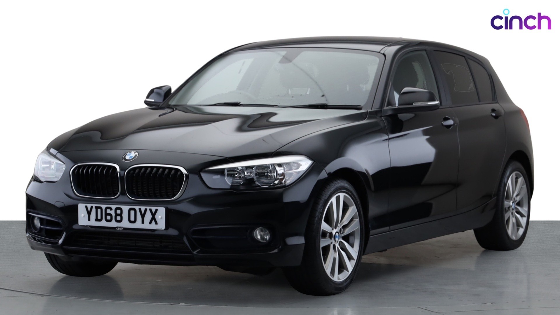 Used 2018 BLACK BMW 1 Series 118i [1.5] Sport 5dr [Nav/Servotronic 