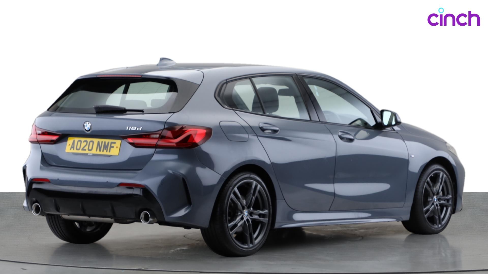 Used 2020 GREY BMW 1 Series 118d M Sport 5dr Step Auto, 4,559 
