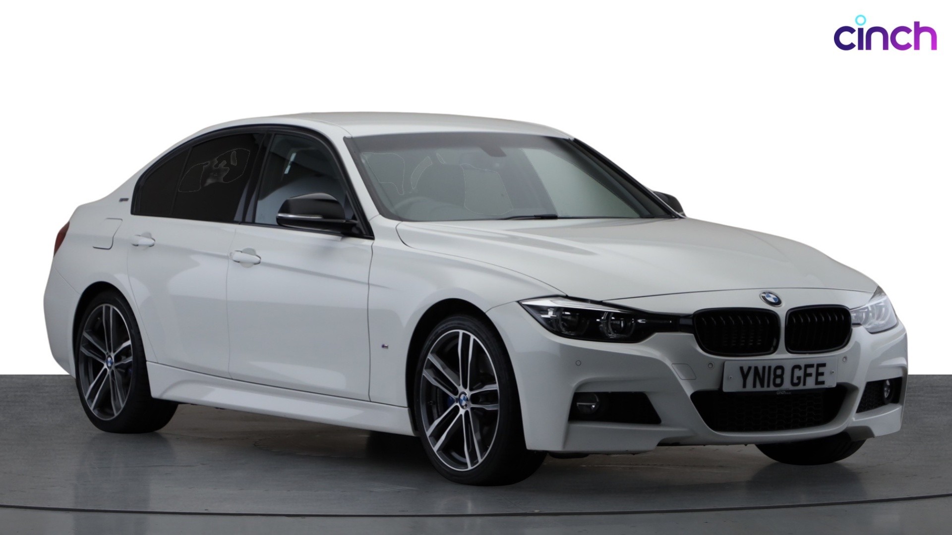 Used 2018 WHITE BMW 3 Series 330e M Sport Shadow Edition 4dr Step 