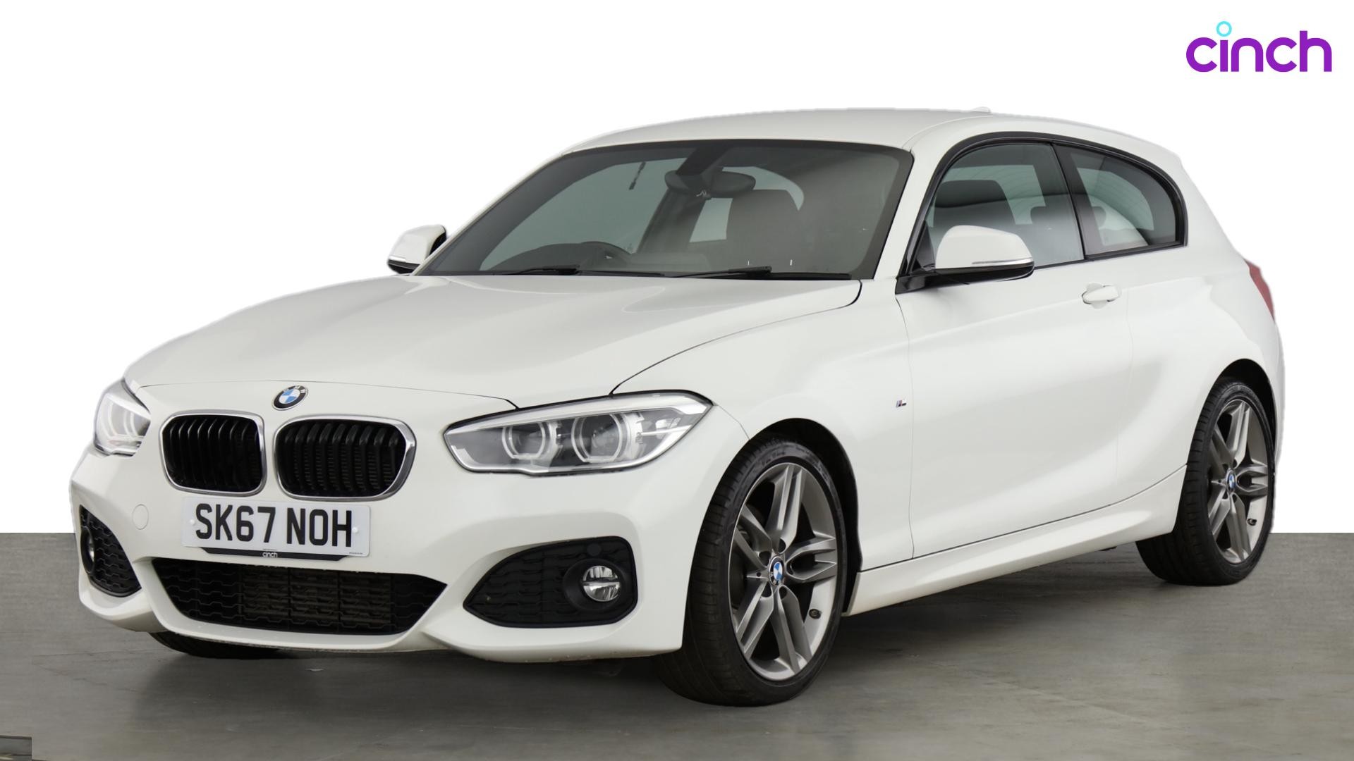 Used 2017 WHITE BMW 1 Series 120d M Sport 3dr [Nav], 50,649 miles  