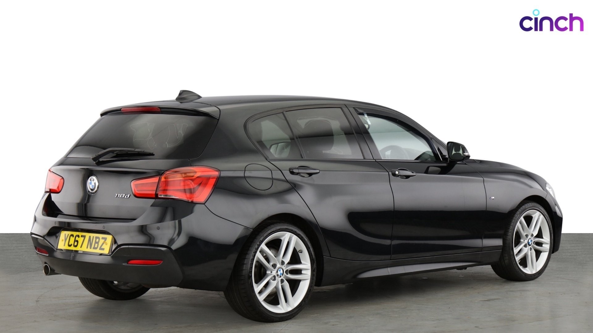 Used 2017 BLACK BMW 1 Series 118d M Sport 5dr [Nav] Step Auto  