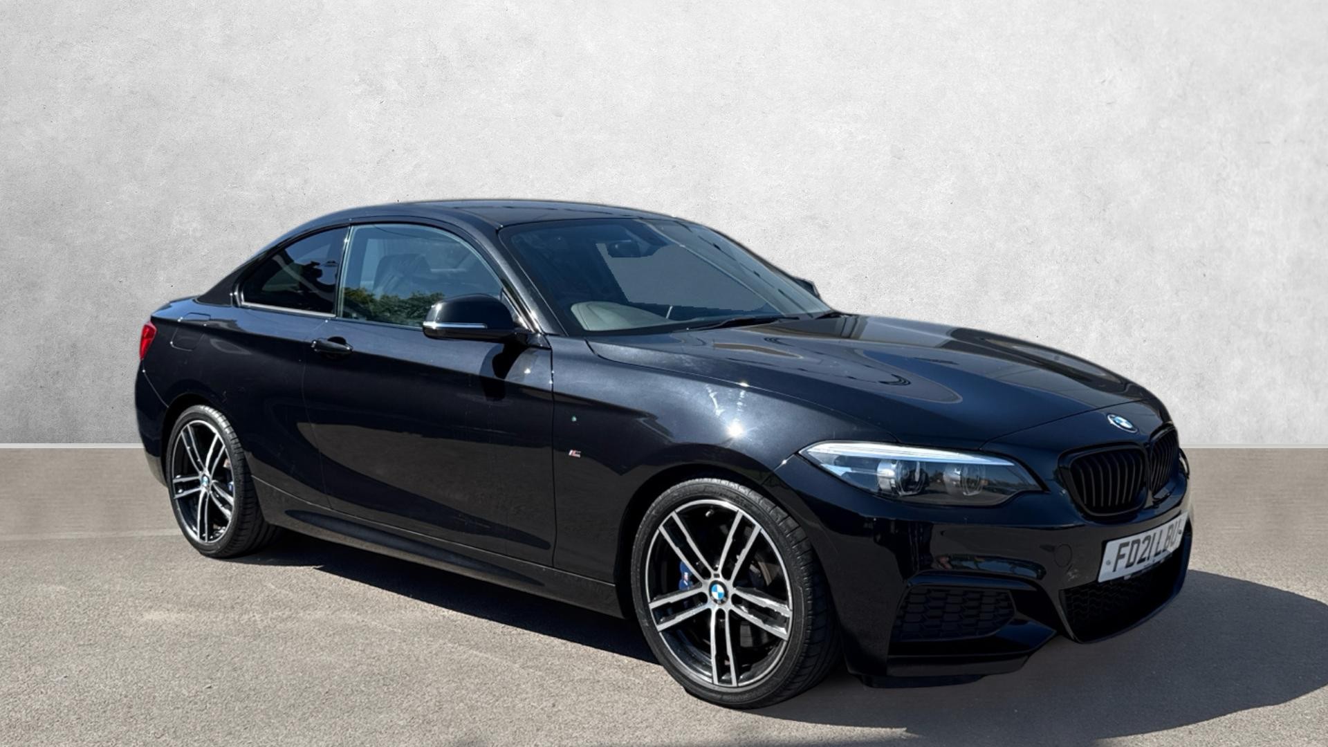 Black 2021 BMW 2 Series Coupe Rear-wheel drive Automatic