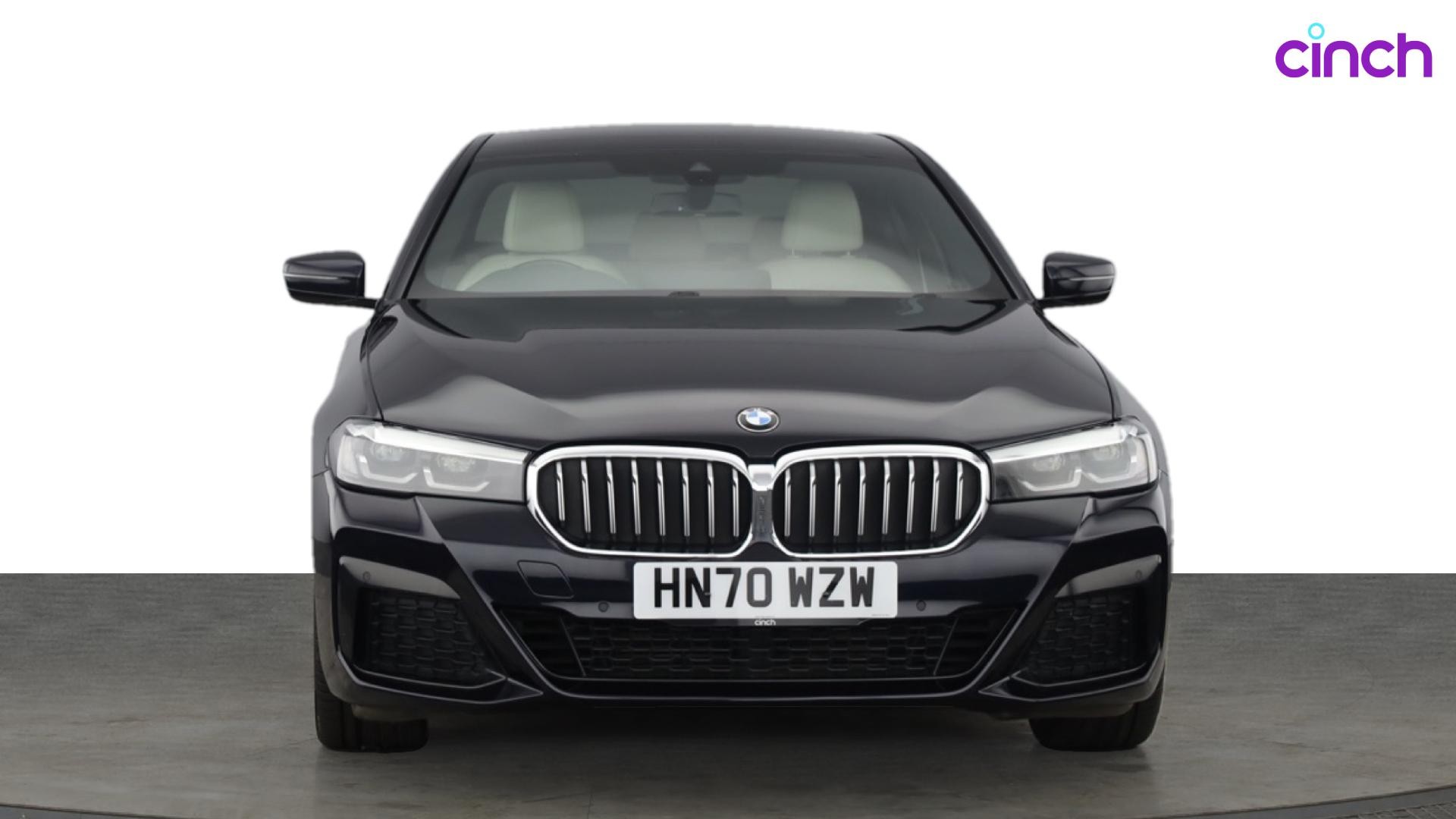 Used 2020 BLACK BMW 5 Series 520d MHT M Sport 4dr Step Auto