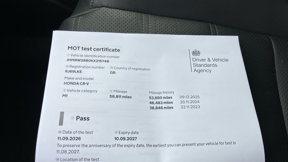 Honda CR-V 1.5 VTEC Turbo EX 5dr CVT Petrol Estate - Image 19