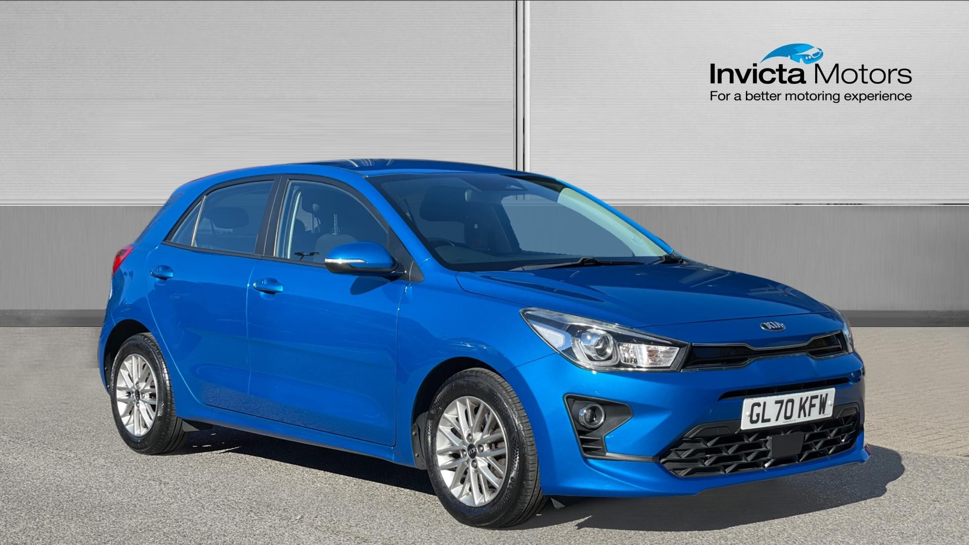 Blue 2020 Kia Rio Hatchback Front-wheel drive Automatic