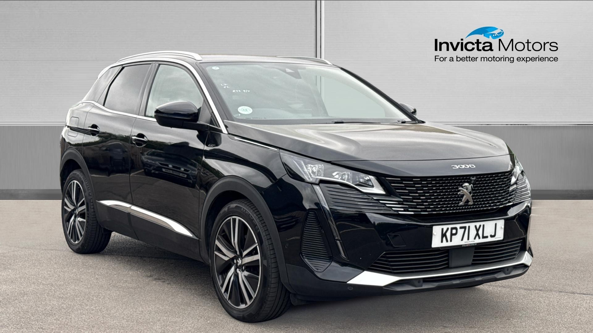 Black 2021 Peugeot 3008 Estate Front-wheel drive Automatic