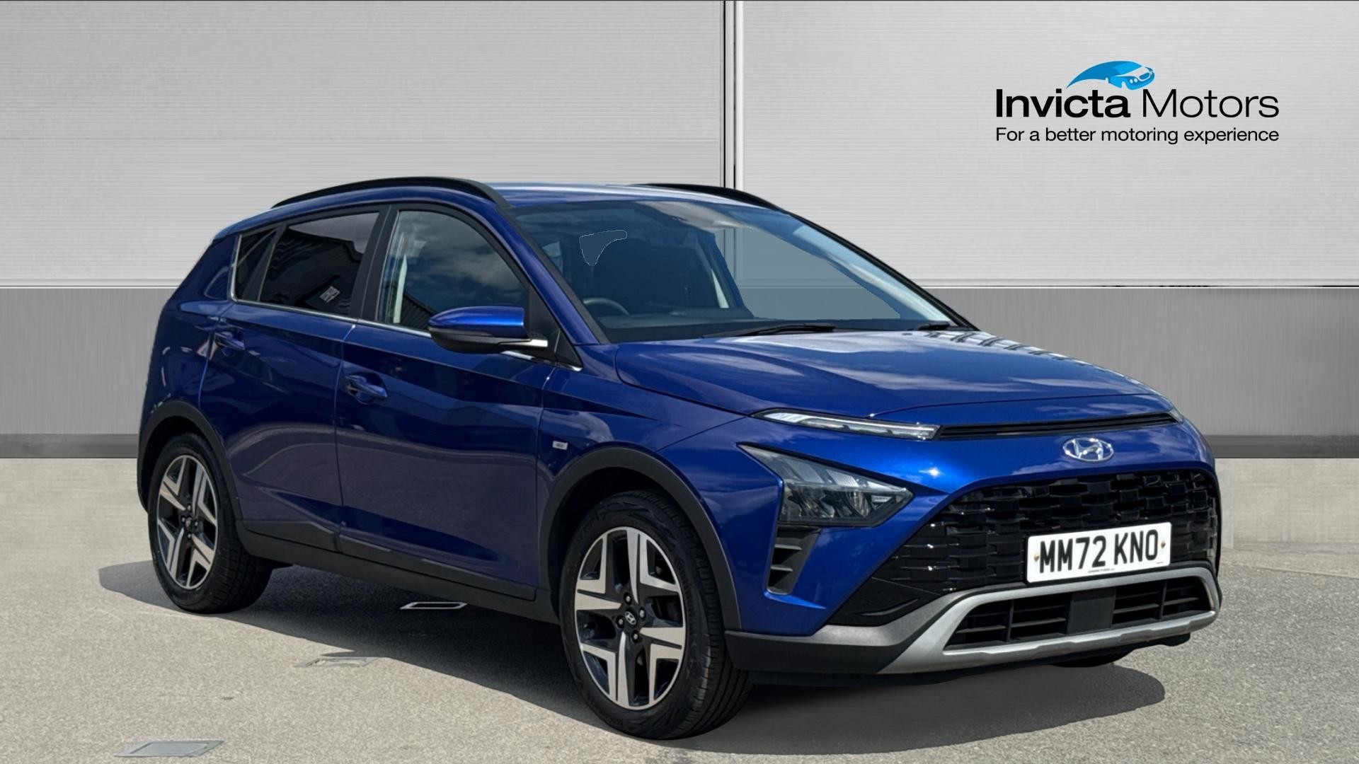Blue 2022 Hyundai Bayon Hatchback Front-wheel drive Manual