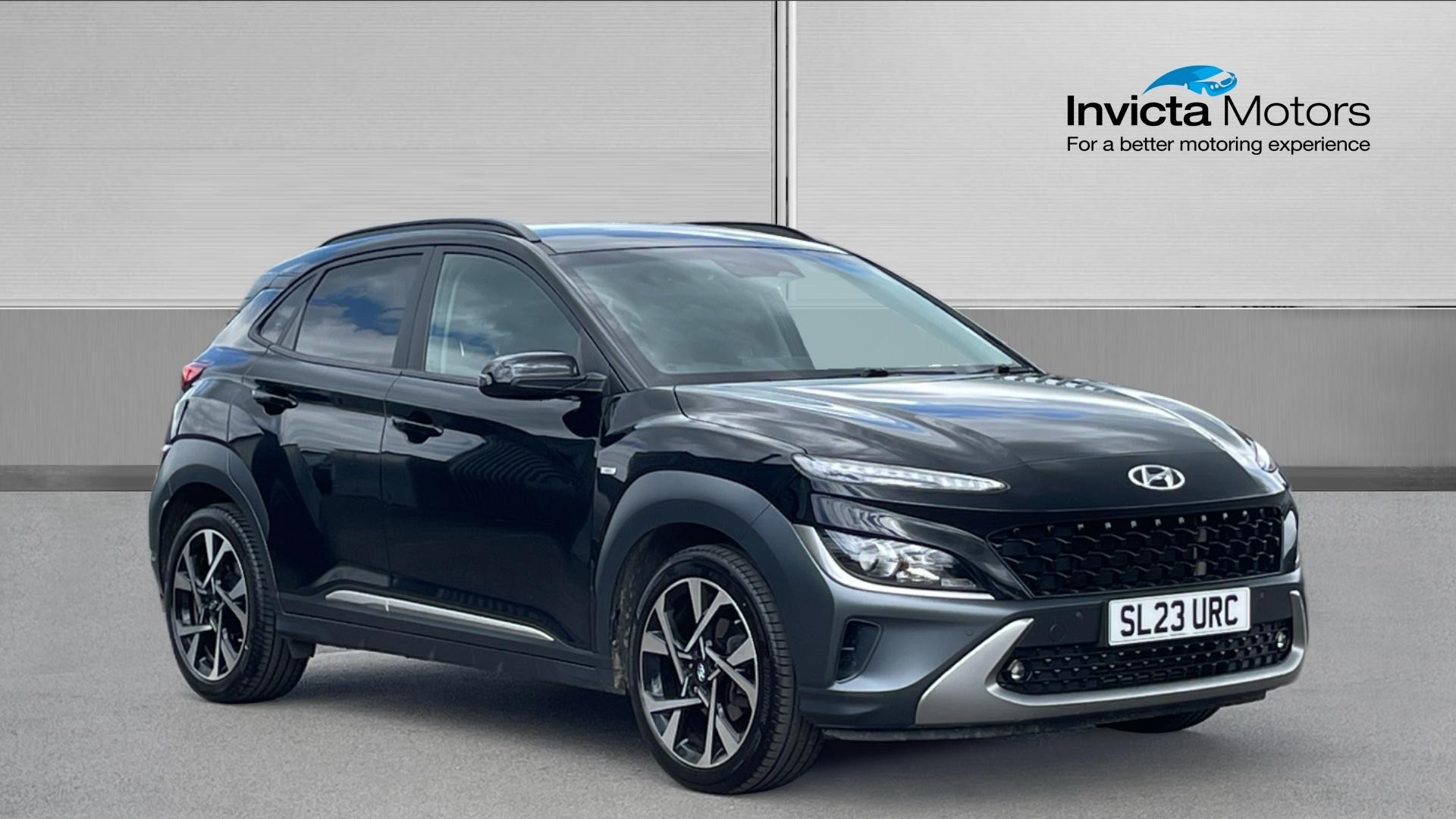 Black 2023 Hyundai Kona Hatchback Front-wheel drive Manual