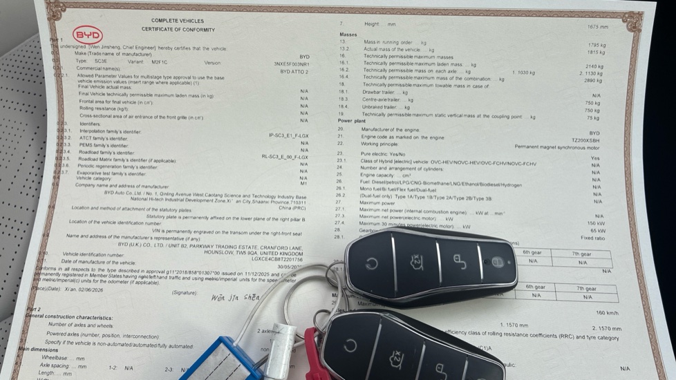 BYD Atto 2 150kW Comfort 65kWh 5dr Auto Electric Hatchback - Image 19