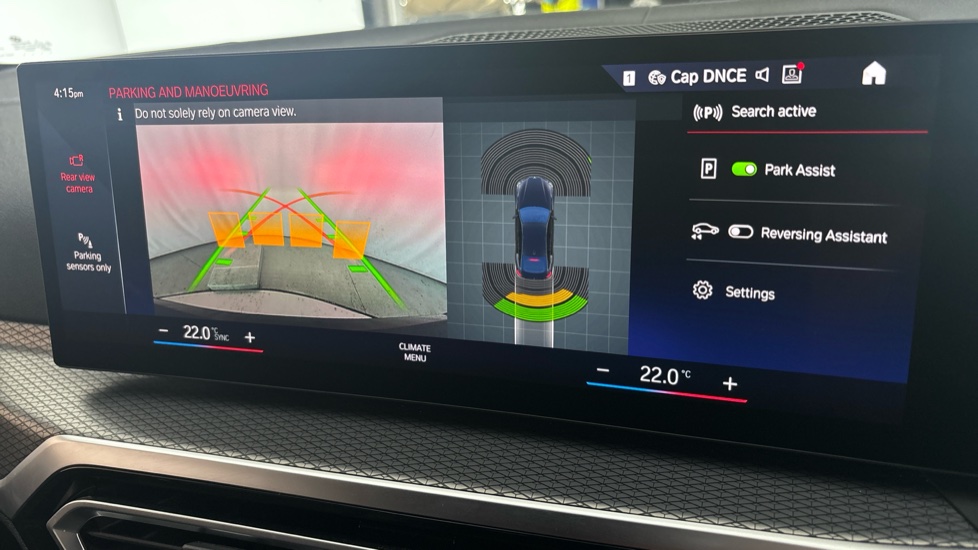 BMW I4 reverse camera