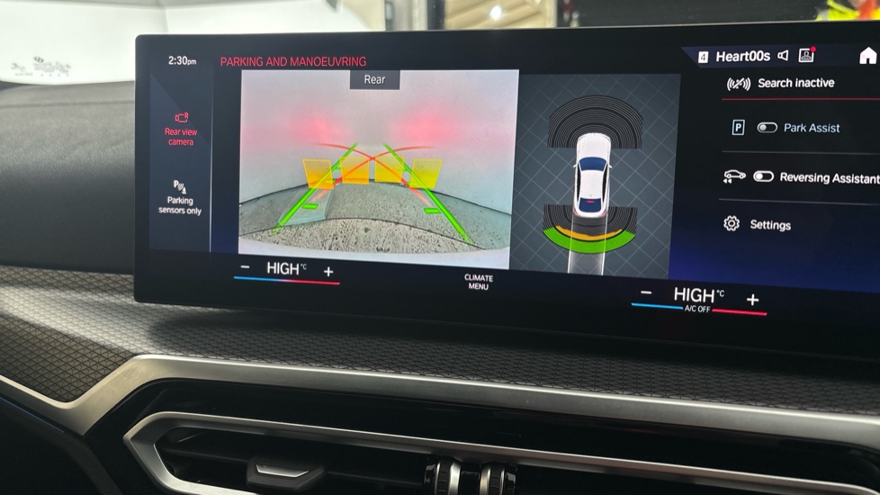 BMW I4 reverse camera