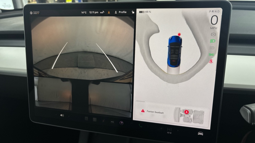 Tesla Model Y reverse camera
