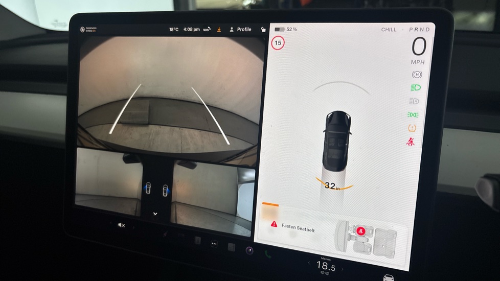 TESLA MODEL 3 reverse camera