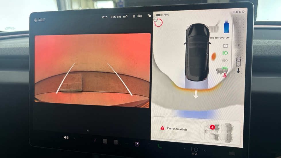 Tesla Model 3 reverse camera