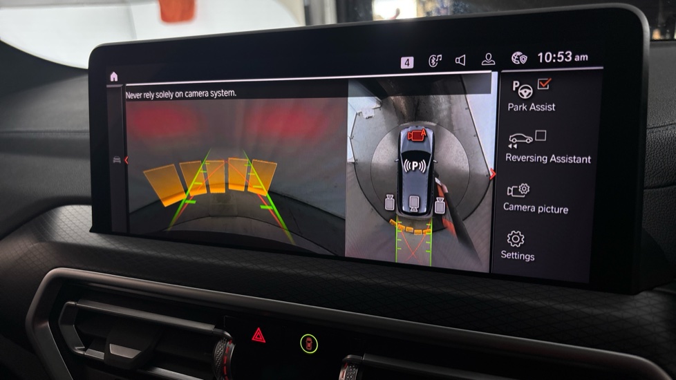 BMW iX3 reverse camera