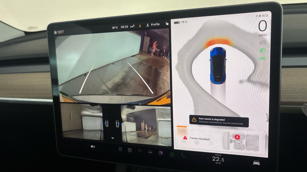 Tesla Model Y reverse camera