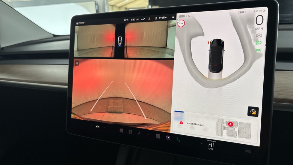 Tesla Model Y reverse camera