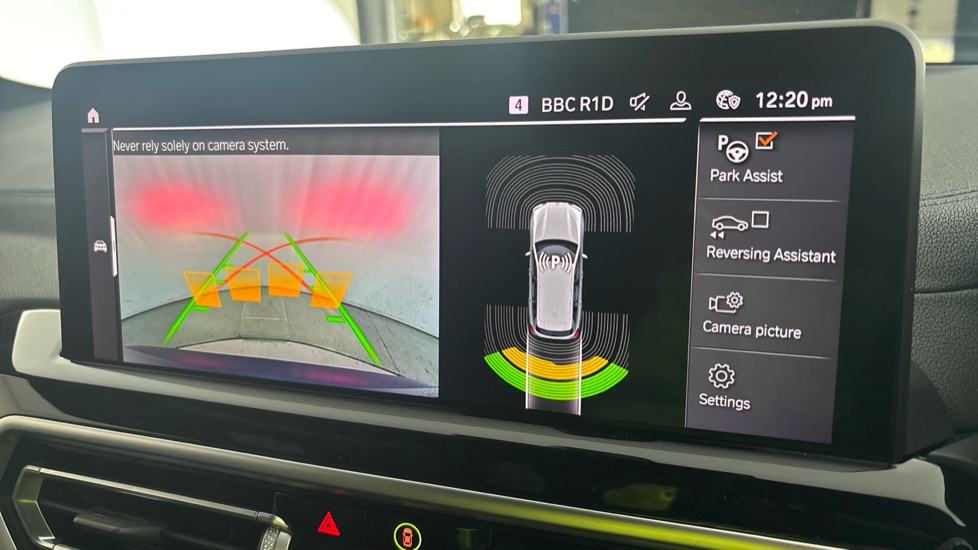 BMW iX3 reverse camera