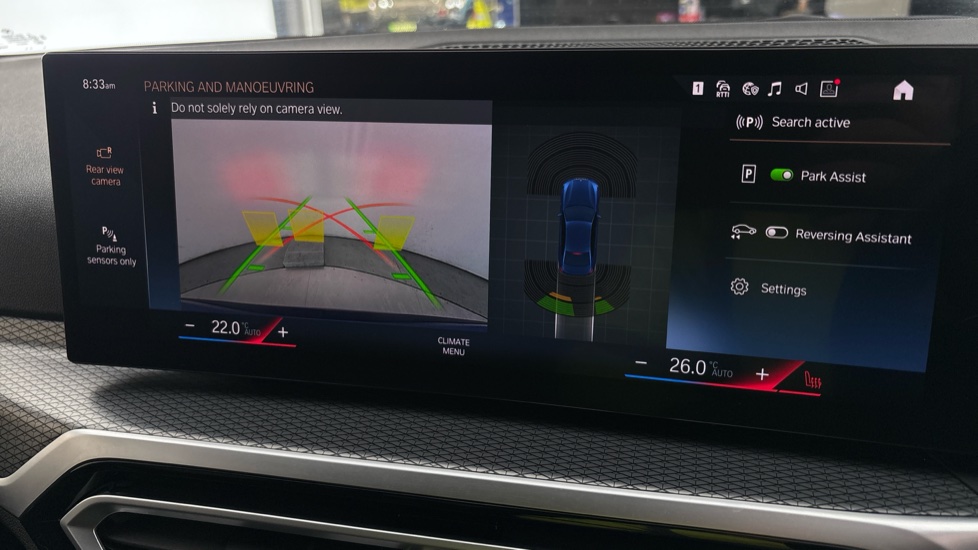 BMW 3 SERIES reverse camera