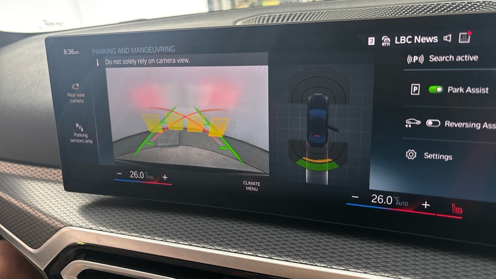 BMW 3 SERIES reverse camera