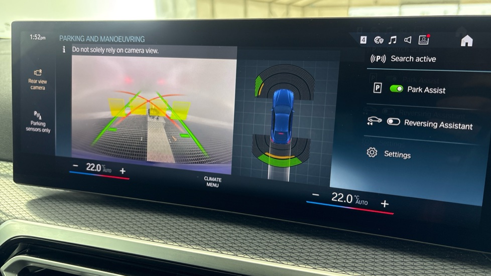 BMW I4 reverse camera