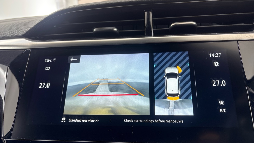 VAUXHALL CORSA reverse camera