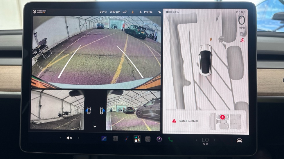 TESLA MODEL 3 Reverse camera