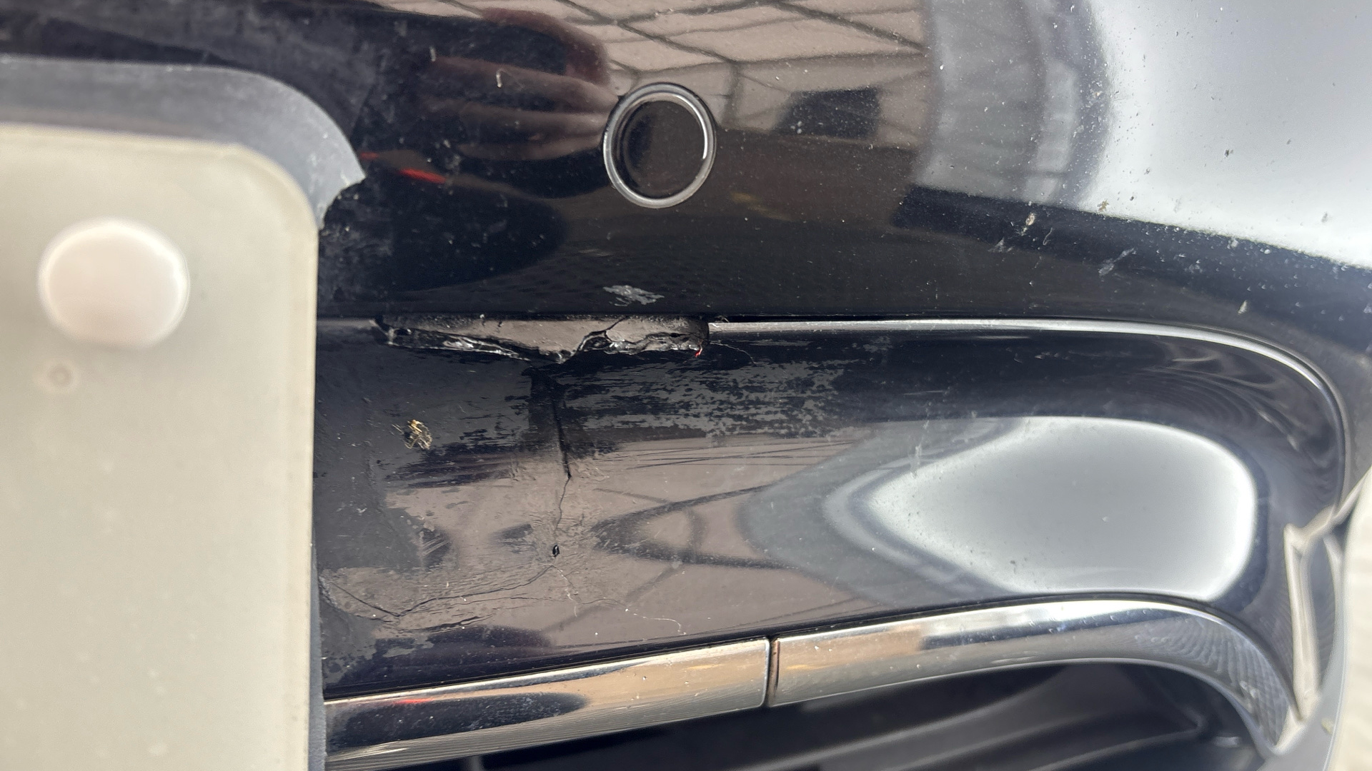 cracked and paint imperfection