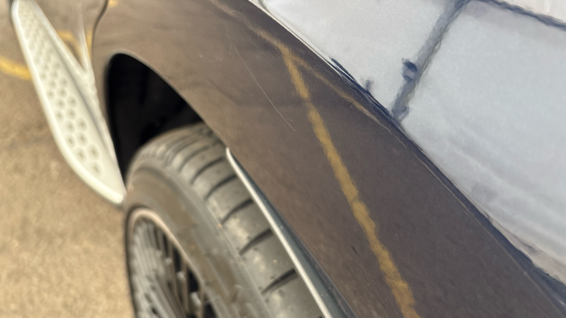 scratches and dent