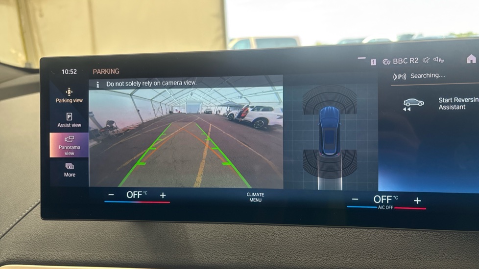 BMW iX reverse camera