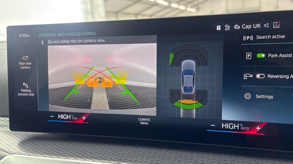 BMW I4 reverse camera