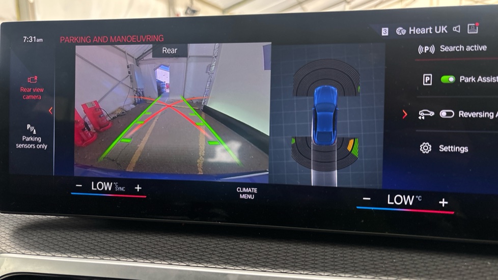 BMW I4 reverse camera