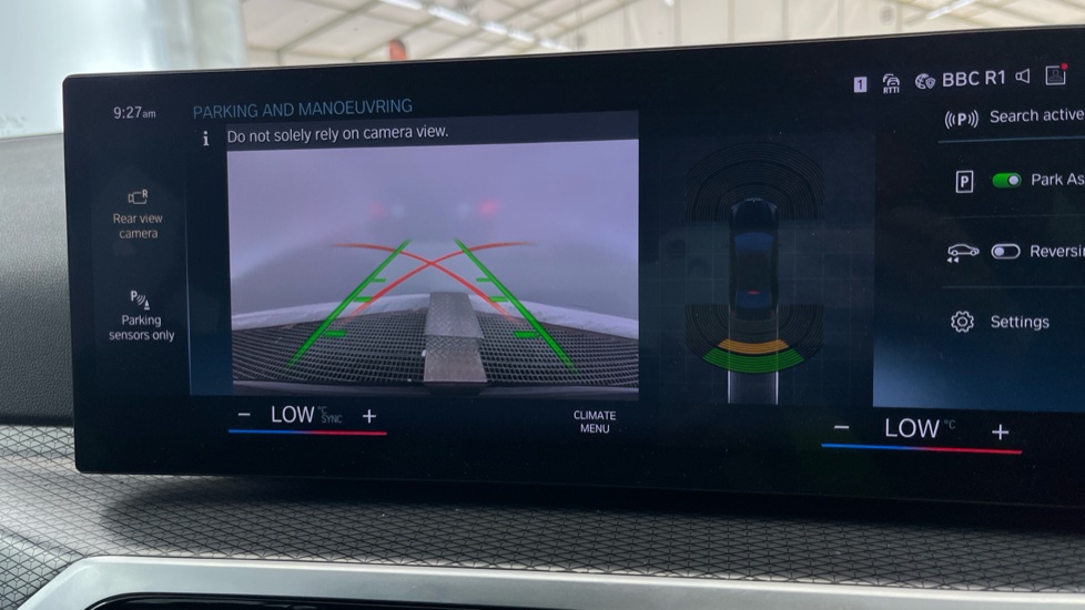 BMW 3 SERIES reverse camera