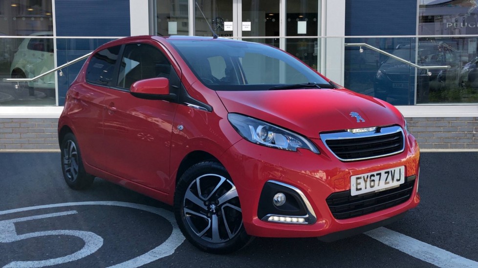 Used Peugeot 108 Hatchback 1.2 PureTech Allure 5dr Manual Red EY67ZVJ