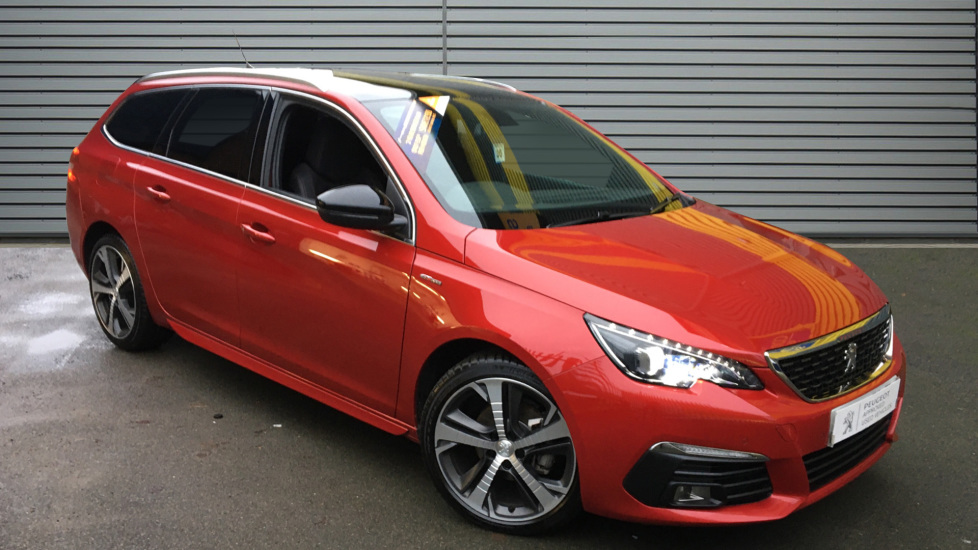 Used Peugeot 308 SW Estate 1.5 BlueHDi GT Line (s/s) 5dr Manual Red