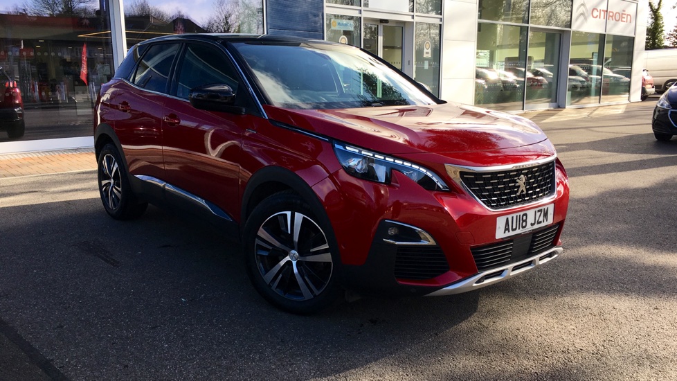 Used Peugeot 3008 SUV SUV 1.6 THP GT Line EAT (s/s) 5dr Automatic Red