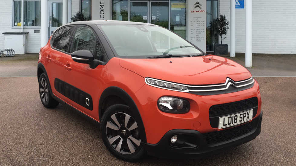 Used Citroen C3 Hatchback 1.2 PureTech Flair 5dr Manual Orange LD18SPX